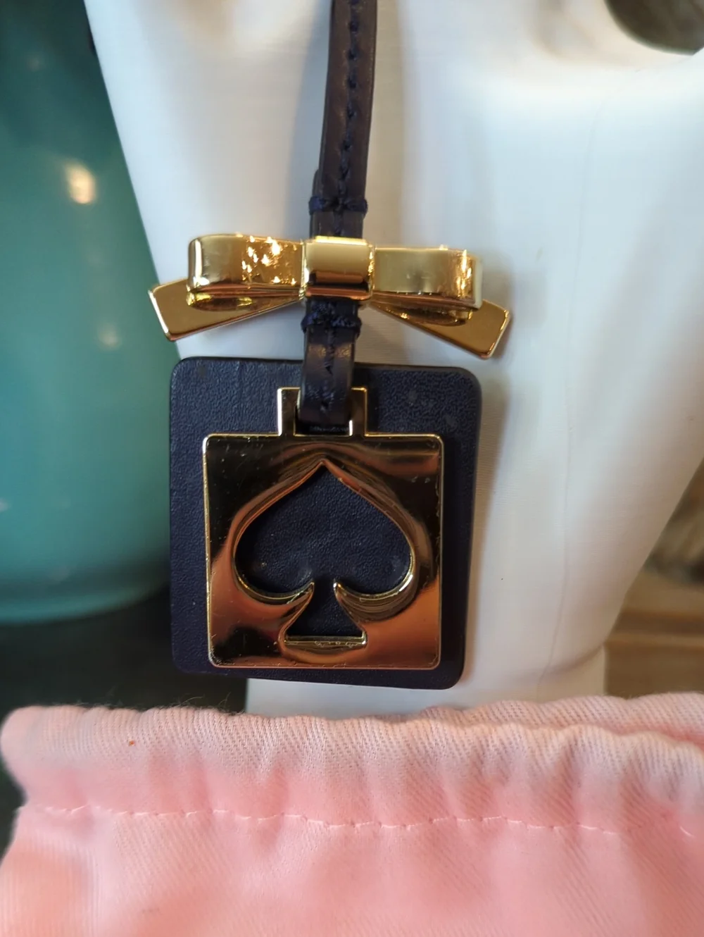 kate spade Black and Gold Bag Charm NWT and Dust Bag.